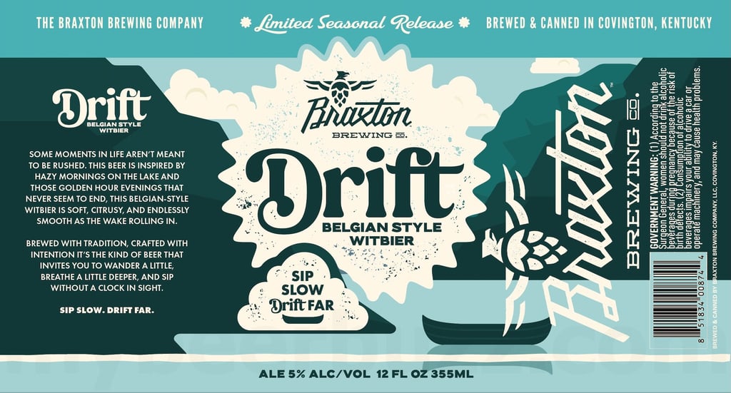 Braxton Brewing Adding Drift Belgian-Style Witbier & Ballpark Beer Cincinnati Reds Collaboration