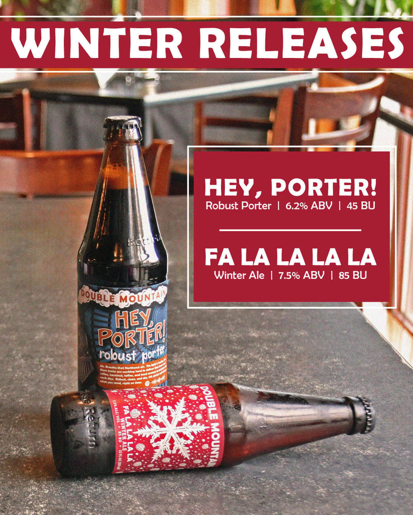 Double Mountain Winter Seasonal Beers are Now Available