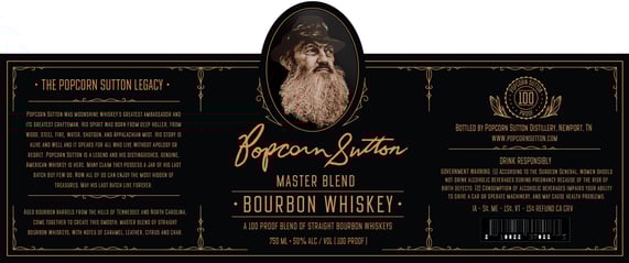 2025 Smoky Valley Distillery Popcorn Sutton Master Blend