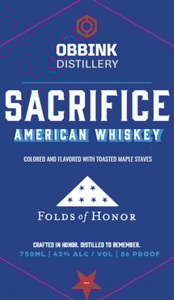 2025 Obbink Distillery Sacrifice 750ml Bottles