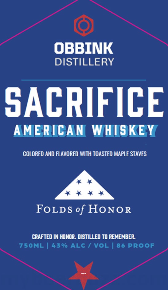 2025 Obbink Distillery Sacrifice 750ml Bottles