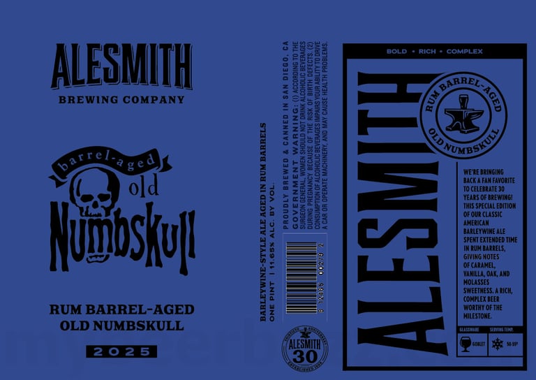2025 AleSmith Rum Barrel-Aged Old Numbskull 16-oz Cans