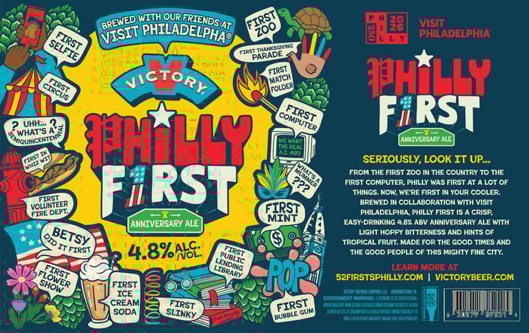 2025 Victory Brewing Philly First 16-oz Cans