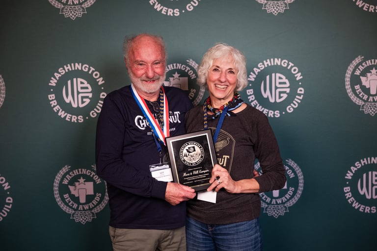 2025 Mari and Will Kemper Entered Into WA Beer Hall of Fame