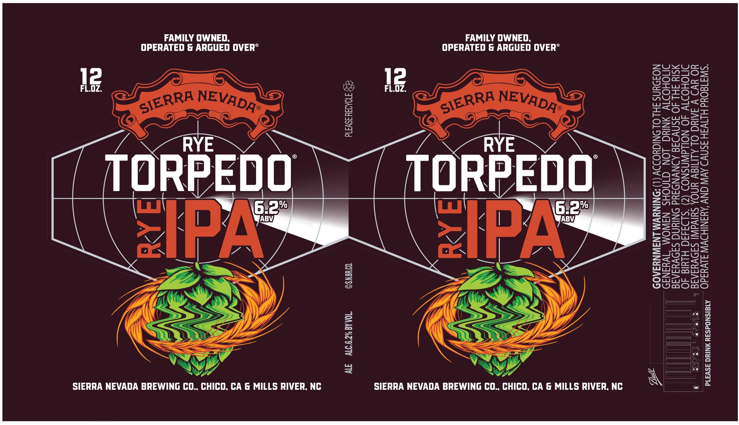 2025 Sierra Nevada Rye Torpedo IPA 12-oz Cans