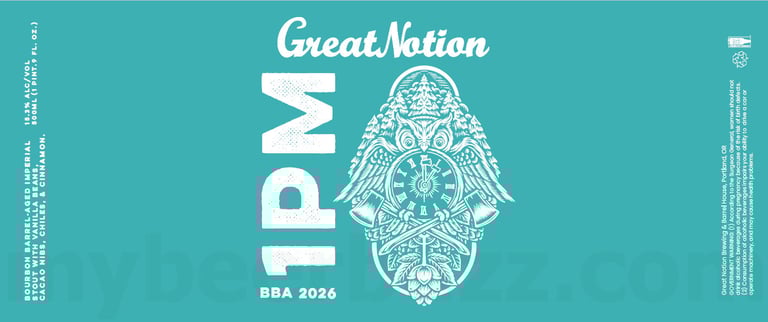2025 Great Notion BBA 2026 1PM 500ml Bottles