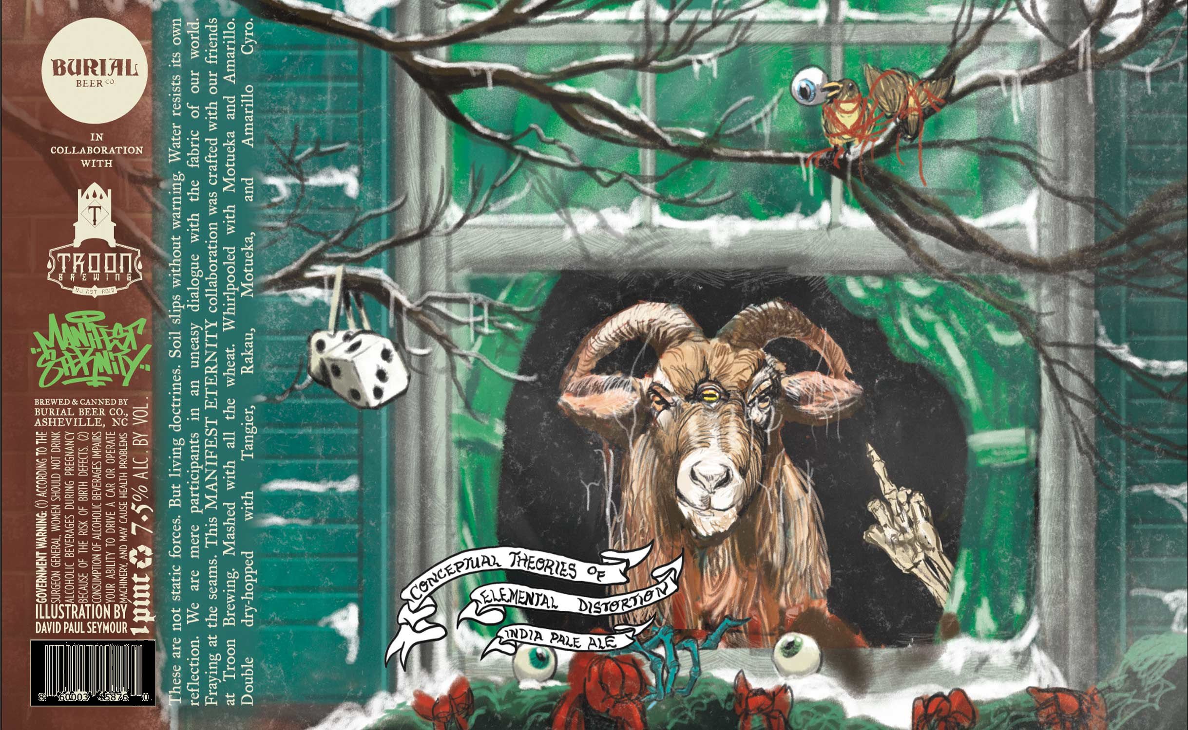 2025 Burial Beer Conceptual Theories Of Elemental Distortion 16-oz Cans