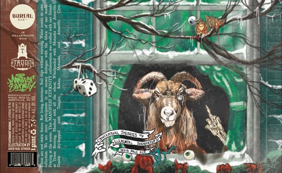 2025 Burial Beer Conceptual Theories Of Elemental Distortion 16-oz Cans