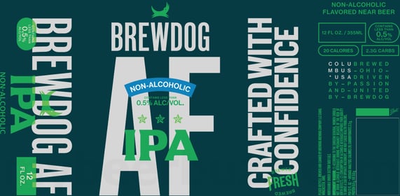 2025 BrewDog AF IPA 12-oz Cans