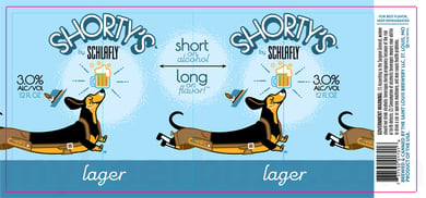Shorty’s by Schlafly Adding Lager & Lemon Wheat Ale 3%-AbV
