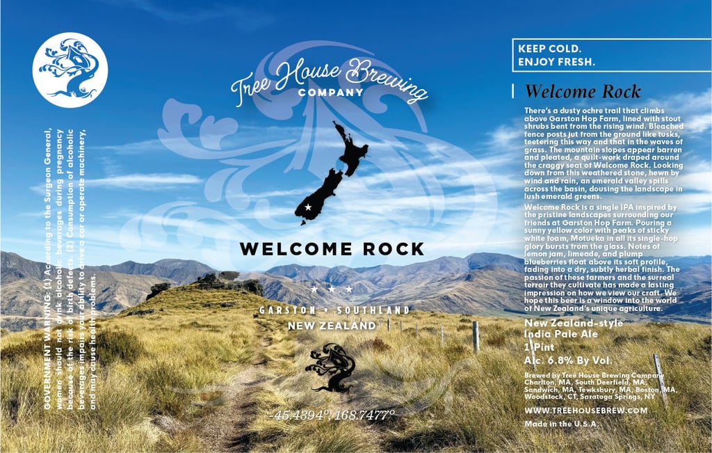 Tree House Brewing Working On Welcome Rock New Zealand-Style IPA