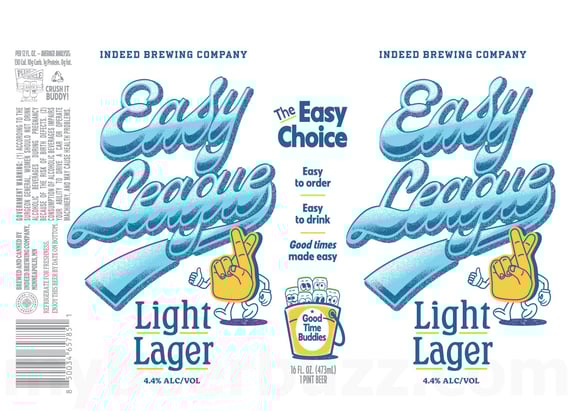 2025 Indeed Brewing Easy League 16-oz Cans