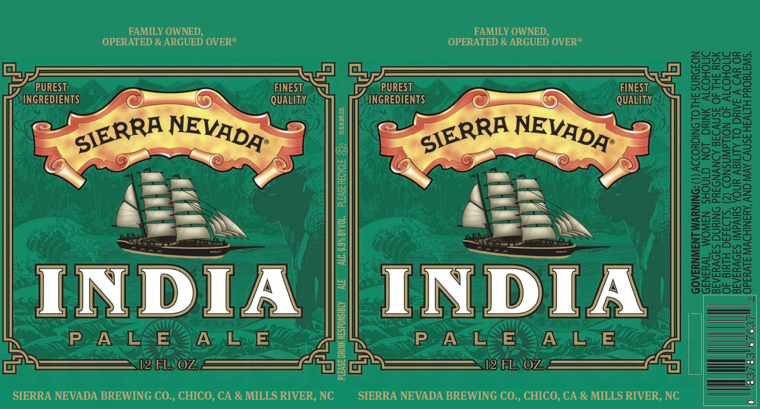 2025 Sierra nevada India Pale Ale 12-oz Cans