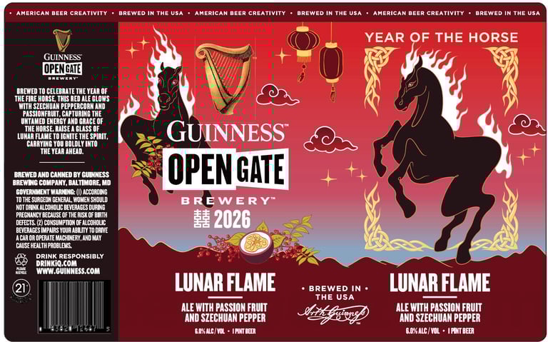 2026 Guinness Open Gate Lunar FLame 16-oz Cans