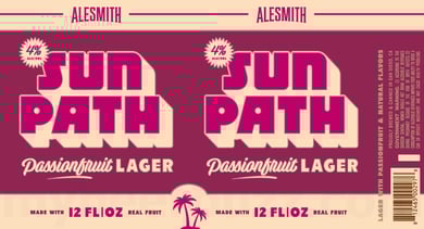 AleSmith Adding Sun Path Passionfruit Lager