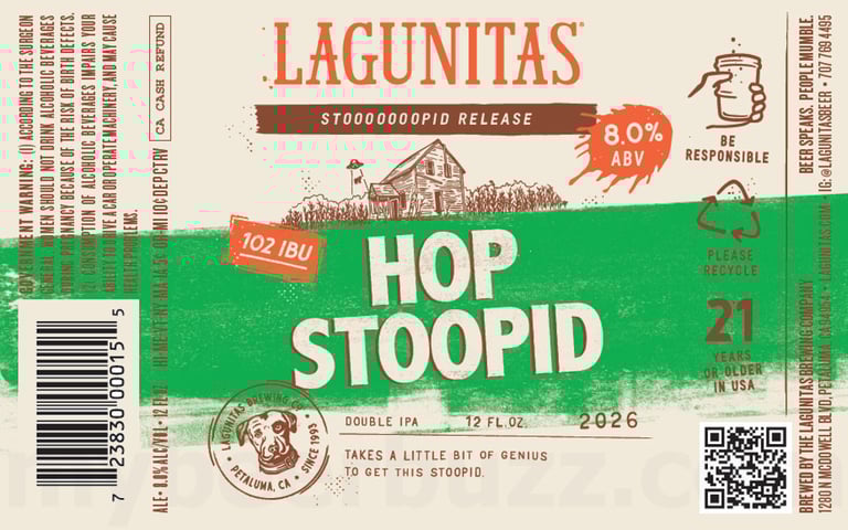 2026 Lagunitas Hop Stoopid 12-oz Cans