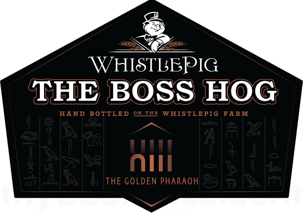 WhistlePig The Boss Hog The Golden Pharaoh Straight Rye Whiskey In New American Oak & Egyptian Black Honey Barrels