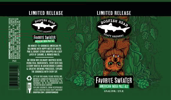 2026 Dogfish Head Favorite Sweater 12-oz Cans