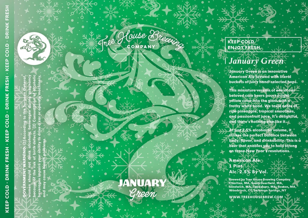 Tree House Working On January Green 2.5%-AbV