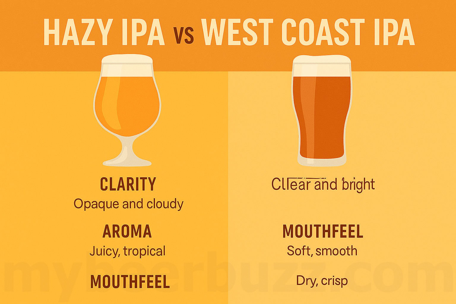Hazy IPA vs West Coast IPA