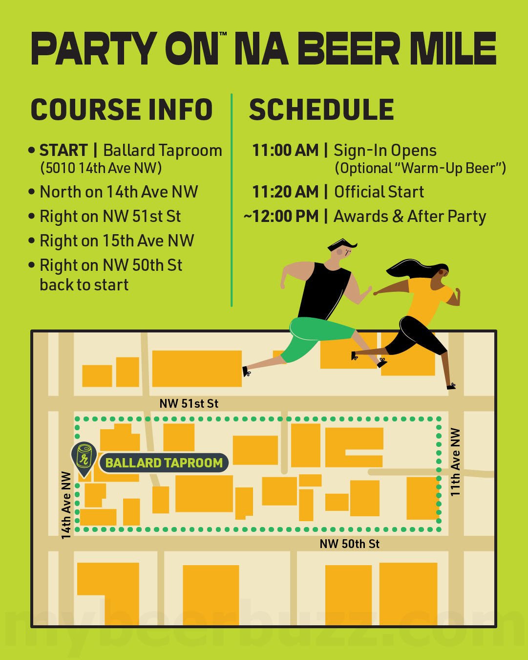 2026 Reuben's Brews Party On NA Beert Mile Map