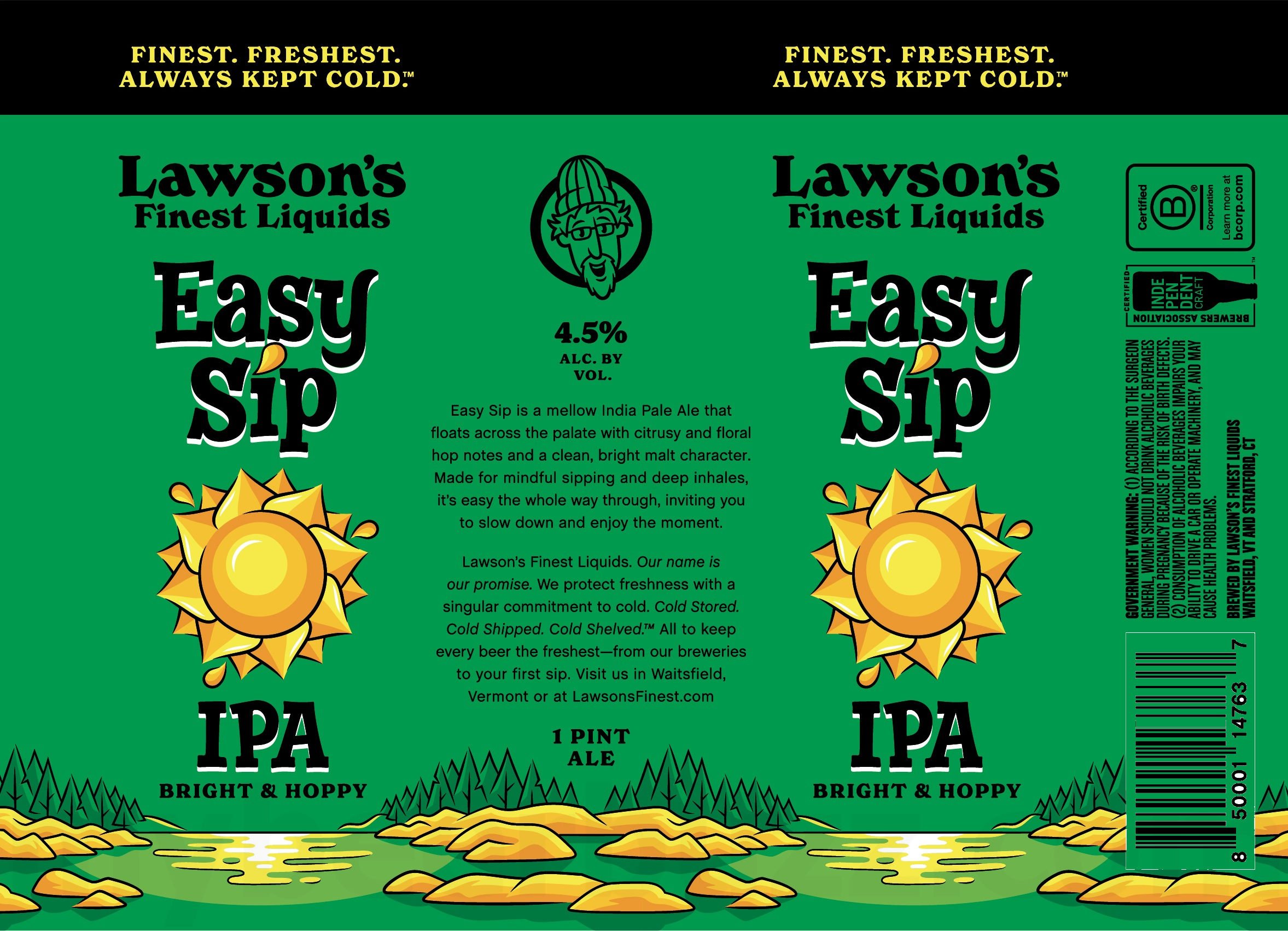 2026 Lawson's FInest Easy Sip IPA 16-oz Cans