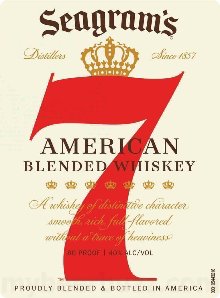 Seagram’s Seven Crown American Blended Whiskey