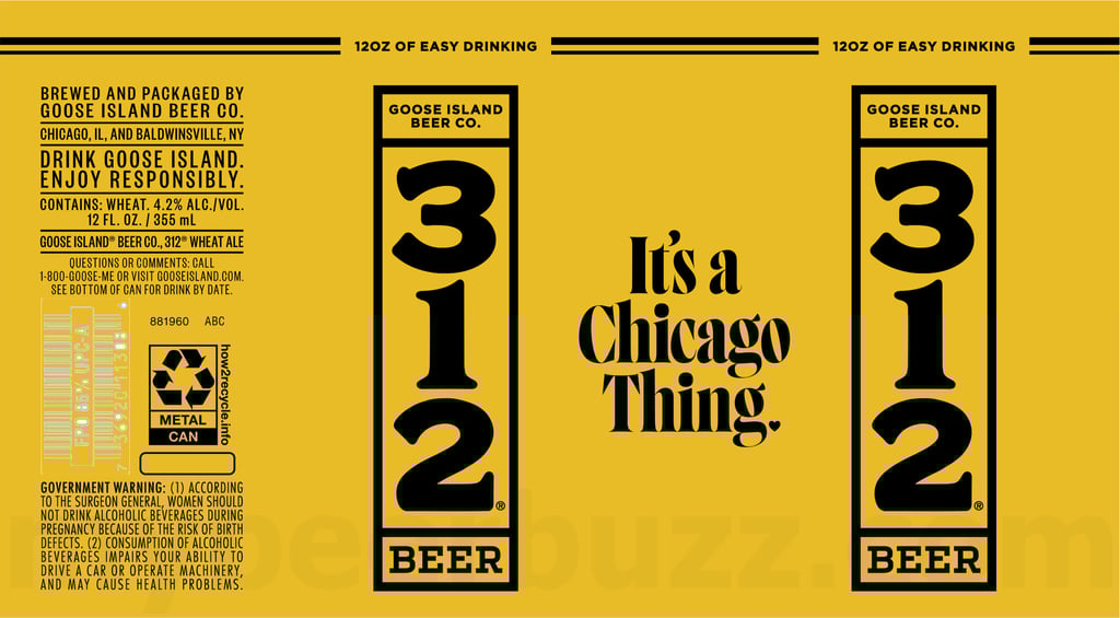 Goose Island Updating 312 Beer – It’s A Chicago Thing