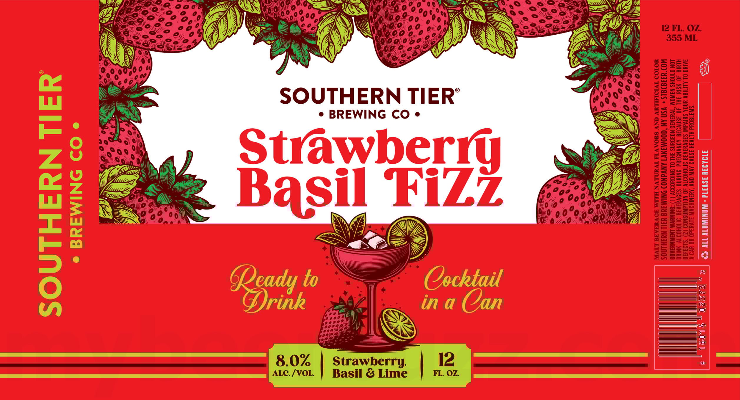 2026 Southern Tier Brewing Strawberry Basil Fizz 12-oz Cans