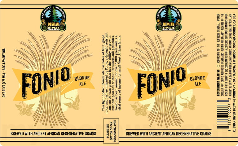 2026 Russian River Fonio Blonde Ale 12-oz Cans