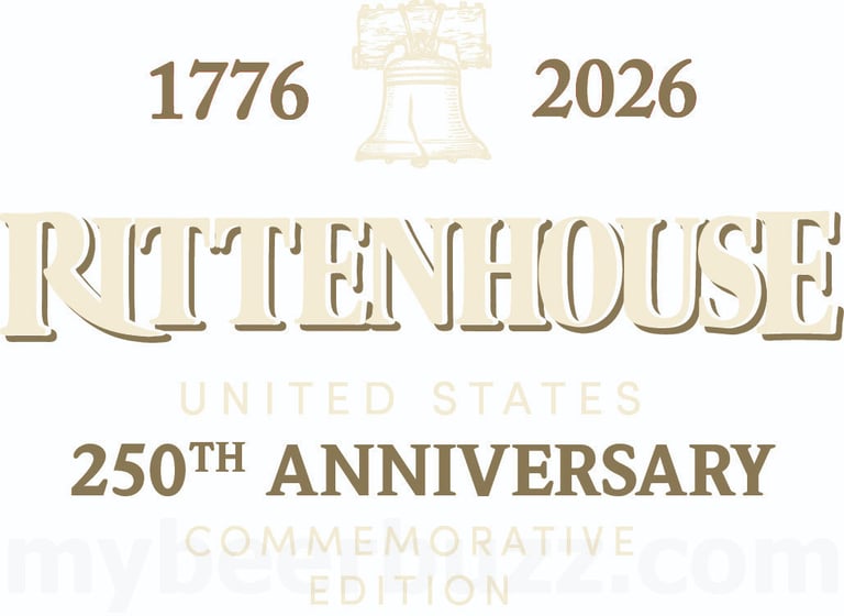 2025 Rittenhouse United States 250th Anniversary Commemorative Edition 10-Year Bottled In Bond Straight Rye Whiskey
