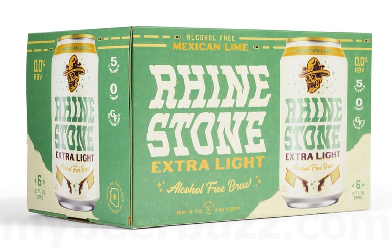 2025 Rhinestone Extra Light Alcohol Free 12-oz Cans