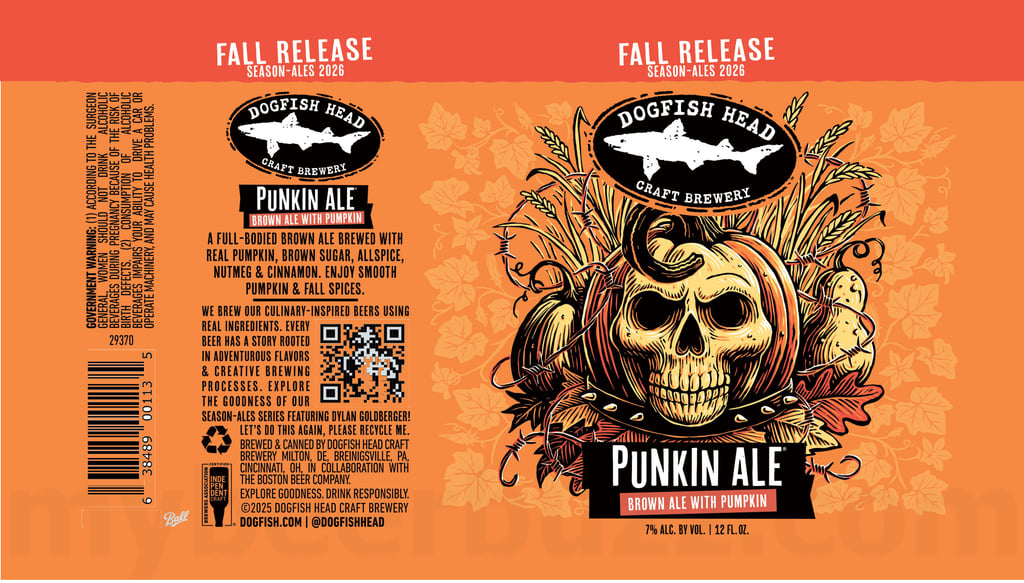 Dogfish Head Punkin Ale Returning For 2026 Fall Release