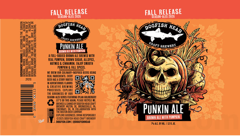 2026 Dogfish Head Punkin Ale 12-oz Cans