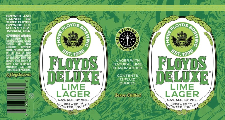 2025 3 Floyds Deluxe LIme Lager 12-oz Cans