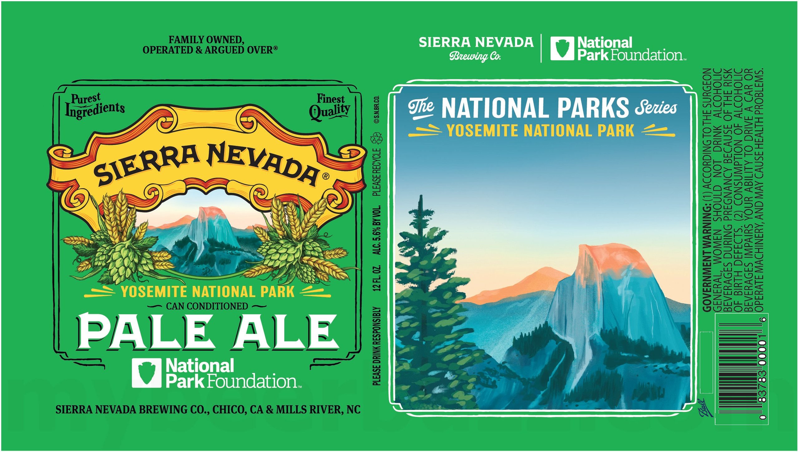 2026 Sierra Nevada Pale Ale National Park Series Yosemite 12-oz Cans