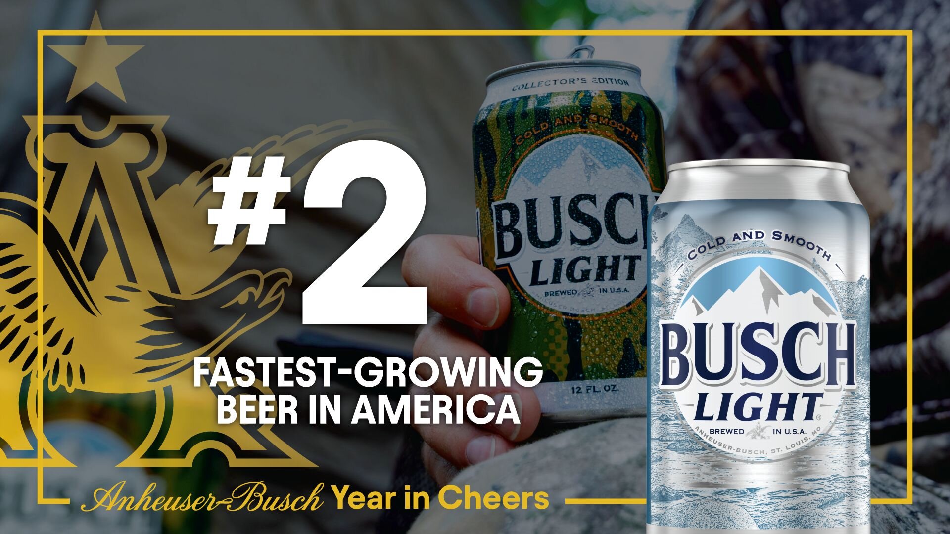 Anheuser-Busch's Busch Light Continues To Drive Momentum As The #2 Fastest Growing Beer In America