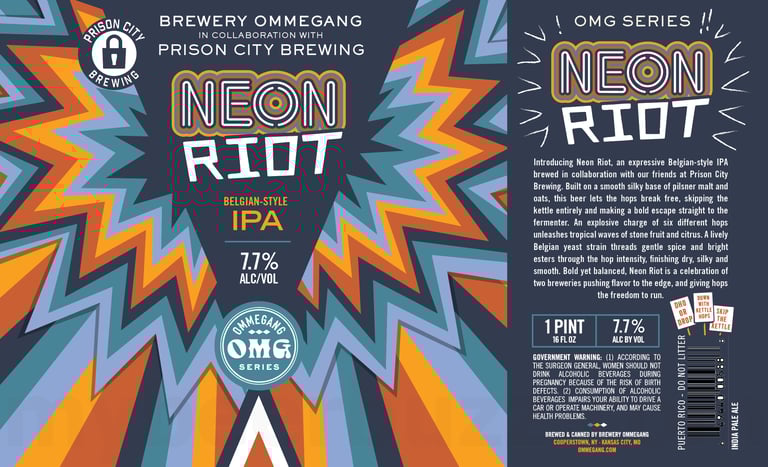 2026 Brewery Ommegang Neon Riot 16-oz Cans