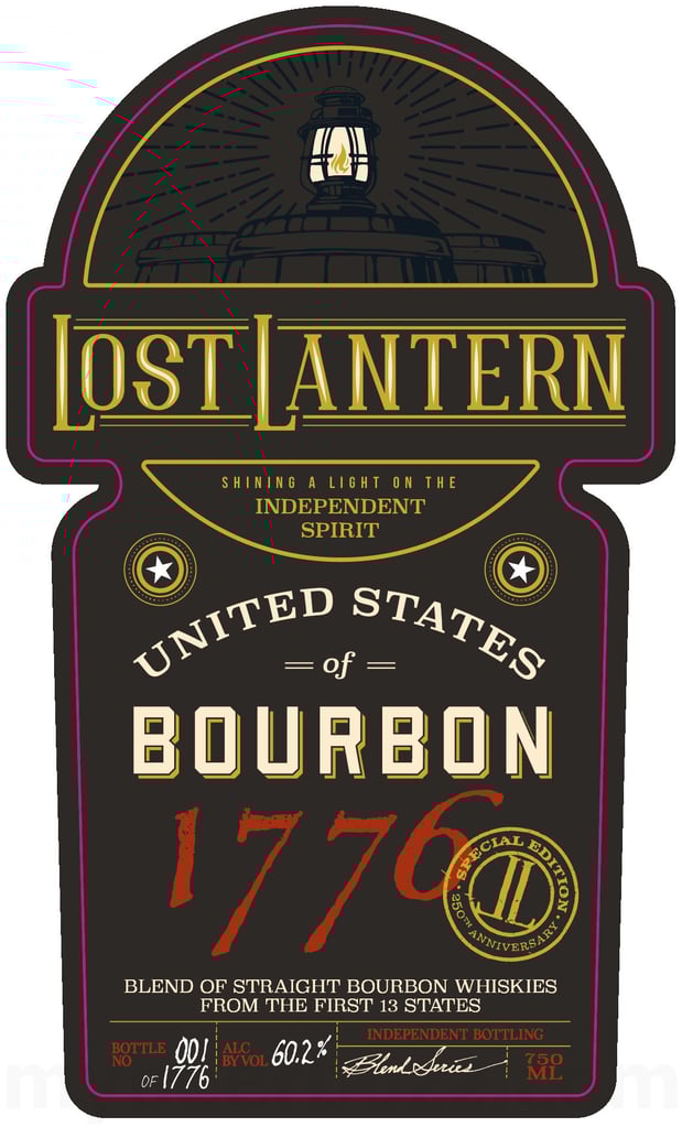 2026 Lost Lantern Whiskey United States Of Bourbon 1776 750ml Bottle