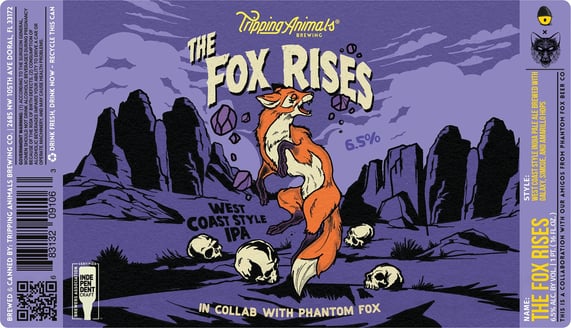 2026 Tripping Animals The Fox Rises 16-oz Cans