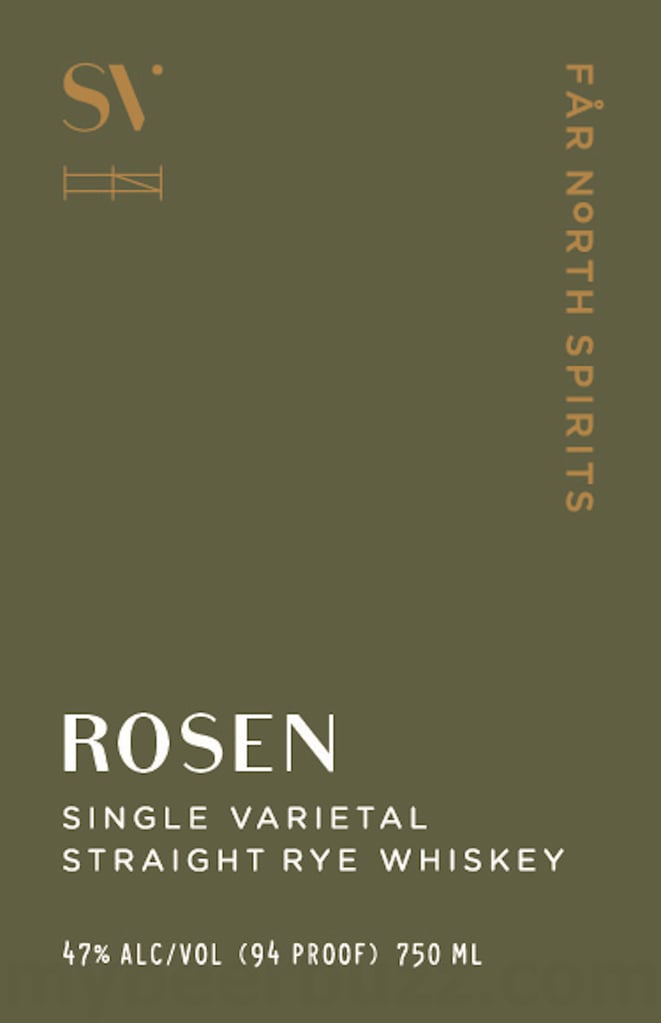 Far North Spirits Rosen Single Varietal Straight Rye Whiskey 750ml Bottles