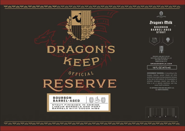 2026 New Holland Dragon's Keep Official Reserve 16-oz Cans