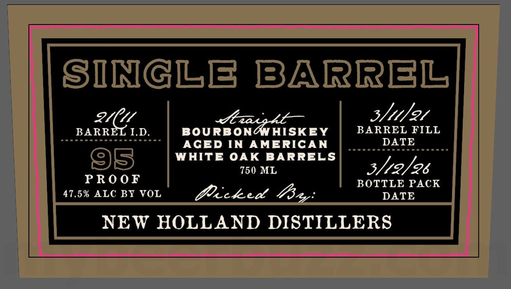 2026 New Holland Dragon’s Milk Origin Single Barrel 95 Bourbon Whiskey 750ml Bottles
