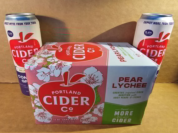 2026 Portland Cider Pear Lychee & Concord Grape Cans