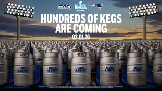 Bud Light Drops Hundreds Of Kegs At Gillette Stadium And Lumen Field Ahead Of Super Bowl LX, Putting Beer Money On The Line For Patriots And Seahawks Fans