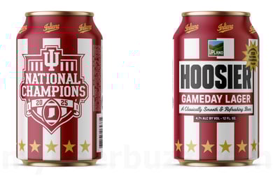 Upland Brewing Company Unveils Commemorative 2025 National Championship Hoosier Gameday Lager Can