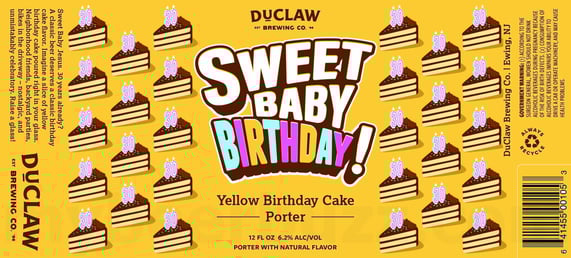 2026 DuClaw Sweet Baby Birthday! 12-oz Cans