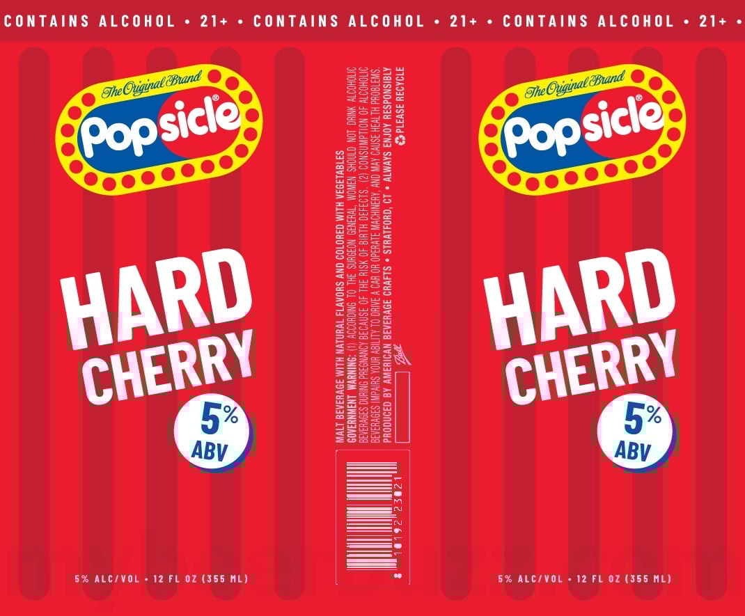 2026 Popsicle Hard Cherry 12-oz Cans