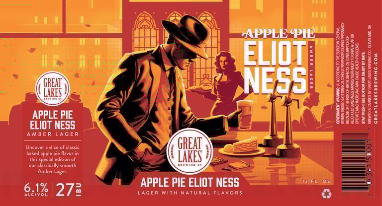 2026 Great Lakes Apple Pie Elliot Ness 12-oz Cans