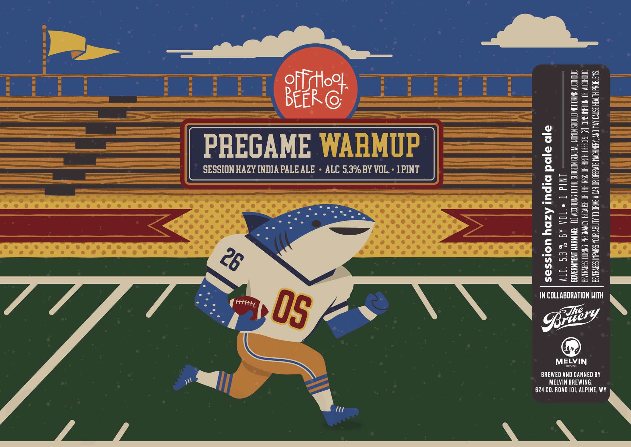 2026 Offshoot Beer Melvin Brewing Pregame Warmup 16-oz Cans